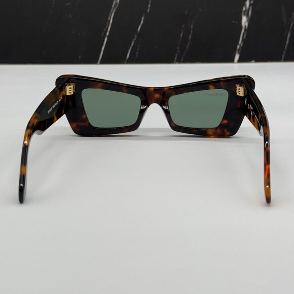 NEW OFF-WHITE SUNGLASSES, HAVANA CAT EYE WOMEN EYEWEAR OFF-WHITE ACCRA 055 BROWN main image 6